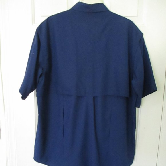 Roundtree & Yorke Mens S/S Blue Vented Active Shirt NWOT - Size Large - Picture 3 of 3